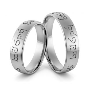Obrączki ślubne elfickie władcy pierścieni Au-994