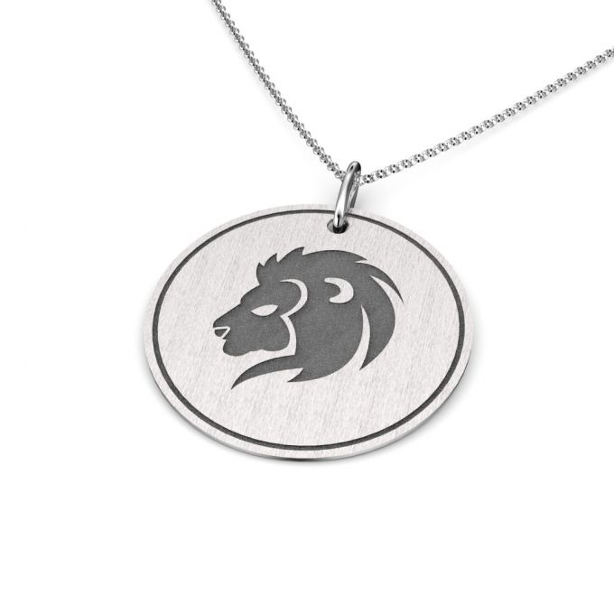 Zawieszka srebrna zodiak lew