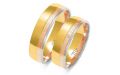 Obrączki ślubne trzykolorowe z imionami Złoty Skorpion A222